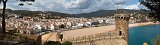 View of  Tossa de Mar as seen from Vila Vella, Costa Brava, Catalonia