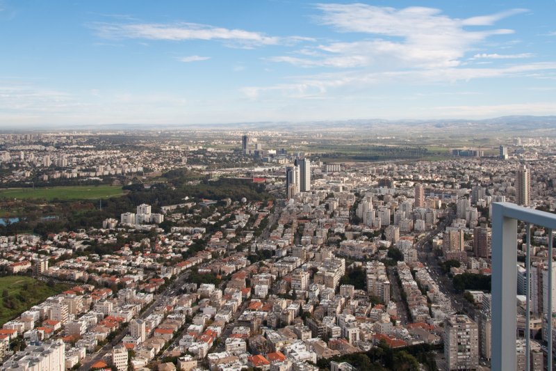 Panoramic view of northern Ramat Gan -  מבט פנורמי על צפון העיר רמת גן | A Bird's-Eye View of Tel-Aviv and Gush Dan - מבט על תל-אביב וגוש דן ממעוף הציפור (IMG_2726_f.jpg)