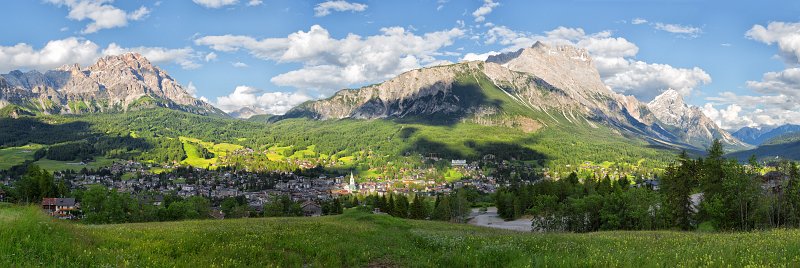 Panoramic view of Cortina d'Ampezzo, Belluno, Italy | Dolomites IV (IMG_9961_62_63_64_65_66_67_68_2.jpg)
