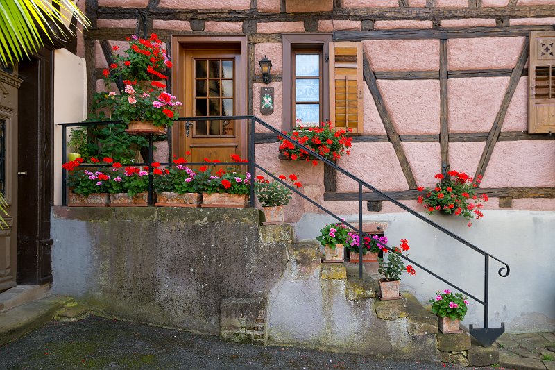 Decorated Staircase, Hunawihr, Alsace, France | Alsace and Lorraine, France (IMG_3843.jpg)
