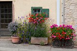 Flower Pots, Hunawihr, Alsace, France