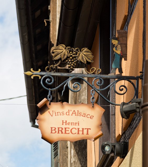 Sign of a Wine Store, Eguisheim, Alsace, France | Eguisheim - Alsace, France (IMG_3993.jpg)