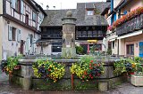Old Fountain, Eguisheim, Alsace, France