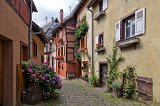 Narrow Street, Eguisheim, Alsace, France