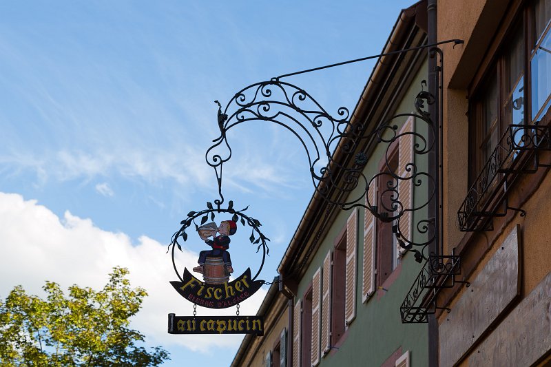Sign of a Restaurant, Kaysersberg, Alsace, France | Kaysersberg - Alsace, France (IMG_4302.jpg)