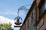 Sign of a Restaurant, Kaysersberg, Alsace, France