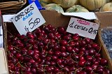 "One Cherry for 15 Cents" at the Market, Ribeauvillé, Alsace, France