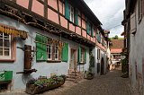 Narrow Alley, Riquewihr, Alsace, France