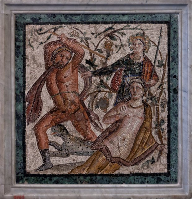 Mosaic of Lykurgos, Ambrosia and Dionysus, Heculaneum | Naples National Archaeological Museum (IMG_1617.jpg)