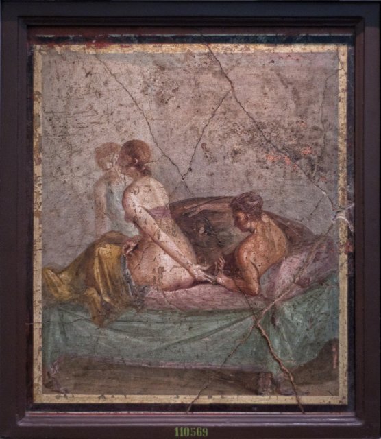 Erotic scene from House of Cecilio Giocondo, Pompeii | Naples National Archaeological Museum (IMG_1696.jpg)