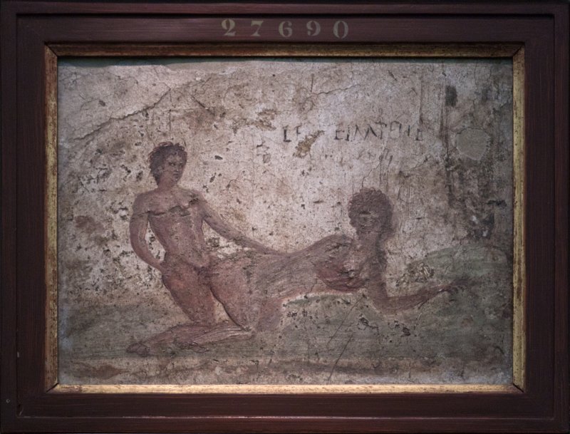Erotic scene from brothel, Pompeii | Naples National Archaeological Museum (IMG_1698.jpg)