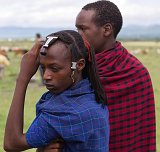 Young Maasai Tribe Members, Manyara Maasai Village, Tanzania