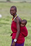 Mother Carrying a Baby, Manyara Maasai Village, Tanzania