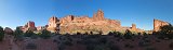 Panoramic View of Park Avenue, Arches National Park, Utah, USA